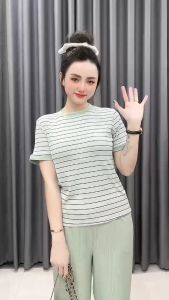 SET ĐỒ MẶC NHÀ SỌC ỐNG SUÔNG RỘNG TAY ÁO NGẮN PHÙ HỢP MỌI ĐỘ TUỔI VÀ MỌI HOẠT ĐỘNG THƯỜNG NGÀY 0602