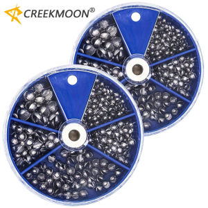 205/106pcs Fishing Weights Sinkers Kit Lead Split Shot Fishing Line Sinkers 5 Sizes Removable Adjustable Pure Lead Accessories