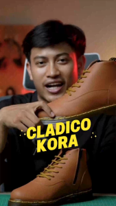 Cladico Kora - Sepatu Pria Formal Kasual Elegan Semi boots Zipper Resleting