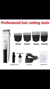 Rechargeable LED Pilot lamp electric hair clipper Low noise barber knife original hair cutting tools