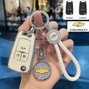 Chevrolet Cruze/Sonic/Trailblazer/Colorado Car 3/4 ปุ่ม TPU Remote Key Cover Case Casing