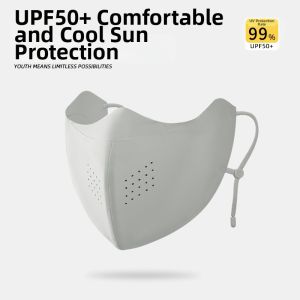 JIFANPAUL | UVA UVB Protection Face Mask 2026 New Design Light and Breathable Ice Silk Sunscreen Mask