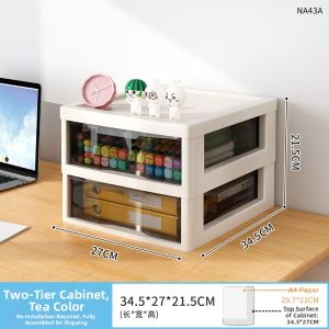GUANGMANZHI | Plastic Drawer-style Multilayer Movable Storage Cabinet