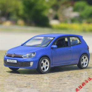 Golf GTI Alloy Car Model Toy Matte Blue Metal Decoration Collectible Gift Static Model Simulation Collectors Item for All Ages