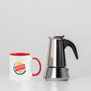 ถ้วยกาแฟสไตล์ญี่ปุ่น King Burger ถ้วยกาแฟแบบญี่ปุ่น ถ้วยนม ถ้วยน้ำ ราคาพิเศษซื้อ 1 แถม 1 ถ้วยดีไซน์เก๋ๆ