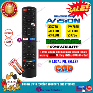 Avision Smart TV Remote Control Replacement RC311S 32K788 32FL801 40FL801 43FL801 50FL801 49K788U 55K786 Avision TV Remote alluremarketplace2nd