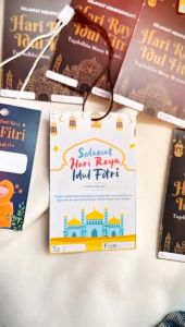 Arjuna Sticker Kartu Ucapan Hari Raya Idul Fitri Hangtag Hampers Lebaran Free Desain Custom Murah