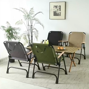 JYHOME【Buy 1 Take 1】New Portable Folding Chair Ergonomic High-Back Fishing chair Beach chair Moon chair with Armrest