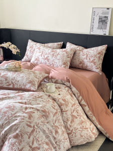 Artistic Style Washed Cotton Embroidered Bedding Set Three Four Pieces Full Cotton Bed Sheet Cover Duvet Cover Bed Canopy