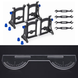 1Set Aluminum Chassis Setup System Measuring Tool With Wrench for 1/10 On-Road RC Car Axial SCX10 Capra TRX4 Yikong Upgrade