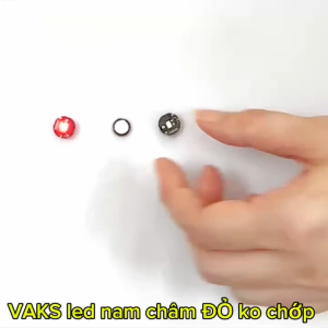 1 cái Chip LED nam châm 10mm ĐỎ không chớp sử dụng cho tượng nhỏ mô hình