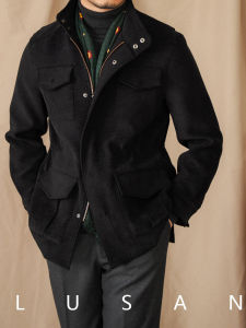 Autumn Winter Outdoor Casual Stand Collar Multi-Pocket Retro Jacket