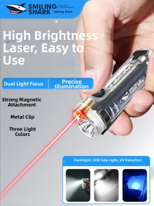 Smiling Shark | 2-in-1 Portable Mini Multifunctional Pointer Flashlight