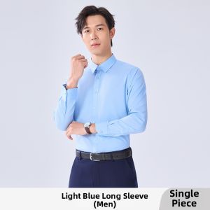 Onneksi | Business V-Neck Breathable Slim Fit Shirt