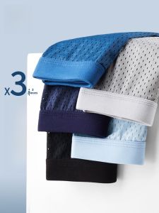 Miiow | Mens Ice Silk Briefs Ultra-Thin Breathable Boxer Shorts Comfortable Underwear For Summer MiiOW Brand Youth Suitable