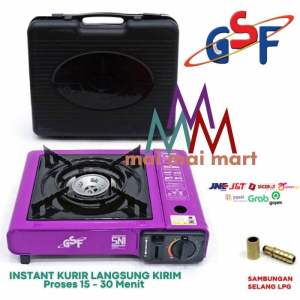 Kompor Gas Portable 1 Tungku 2 in 1 Grill Pan Perlengkapan BBQ LPG Gas Kaleng Kompor Barbeque Yakiniku Bulgogi Hotpot GSF 3616