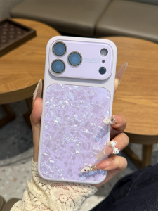 New Style Shell Pattern Luxury iPhone Case Full Protection with Lens Film