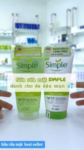 Sữa Rửa Mặt Simple Giúp Da Sạch Thoáng 150ml - Giúp Da Mềm Và Mịn Màng Hơn