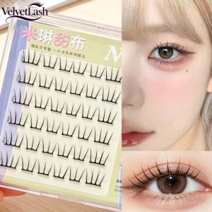 VelvetLash【Local Stock】Glue-free Ultra-thin Korean Girl Group False Eyelashes DIY Eyelash Extension Segmented Lashes