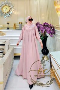 damla id gamis terbaru 2024 produk one colletion edisi  jubaedah dress