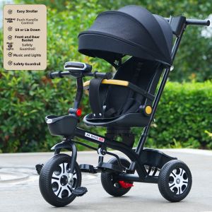 WEIJIA | Multi-Function Baby Stroller with Lying and Sitting Options 1-6 Years Old Music