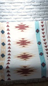 Multifunction Throw Blanket/Selimut Cover Sofa Alas Lantai Taplak Meja Alas Piknik Walldecor Blue Eye