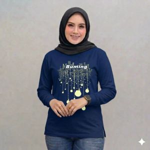 Orifa Indonesia Kaos Buming Atasan Wanita bahan Catton24s