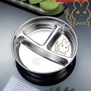 ชามอาหารสำหรับเด็ก 316 สแตนเลส ระดับอาหาร ชามกินข้าวแบบกลม ชามกินซุป ชามแบ่งส่วนสำหรับเด็ก ชามสแตนเลส