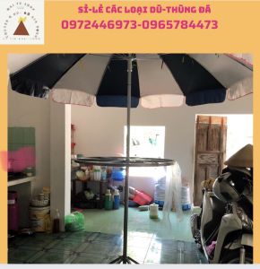 Ô dù chính tâm 12 kèo bán quần áo(giá này chỉ có khúc dù trên)