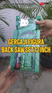 Gergaji Miter Pigura 12\" Penggaris Siku Tukang 20\" Meteran