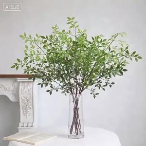 Artificial Green Plant 100CM Fake Eucalyptus Leaf Flowers Bouquet Wedding Decoration for Home Room Decor Arrangement Accessories