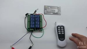 433MHz Wireless 8 Relay Module DC12V / 24V 8-Channel Remote Switch Receiver for Motor/Light/Pump Control with Transmitter
