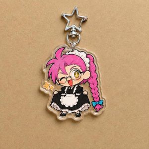 Bandai | Móc Khóa Acrylic Anime Alien Stage 5CM Dễ Thương Mizi Sua Till Ivan Luka Hyuna Plus One Stand Tất Cả Nhân Vật Trang Trí ACG Dành Cho Fan