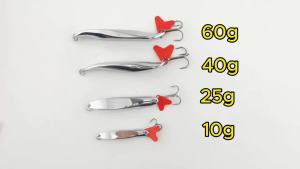 EELHOE | New 1/3 PCS Die Cast Metal Fishing Spoon Lures High Reflective Surface Sharp Treble Hooks Freshwater Saltwater Fishing 5g To 60g