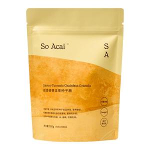 SO ACAI | Low Gi Healthy Snack Flaxseed Powder Turmeric Seed Crunchy Oatmeal