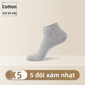 LangSha | Vớ Nam Cổ Ngắn Chống Hôi & Thấm Mồ Hôi Cotton