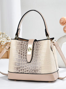 MEIXUAN | Crocodile Pattern New Trendy Shoulder Bucket Bag
