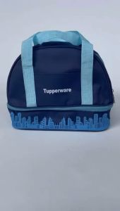 Tas Bekal CNC Double Town (Zipper Bunga Es)