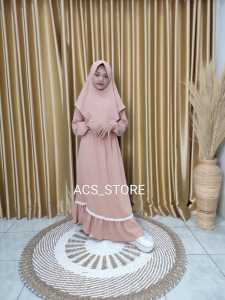Gamis Anak Perempuan Set Jilbab 3-15 Tahun | Syari Anak