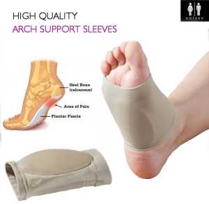 Plantar Fasciitis Foot Arch Support / Insole Kaki Datar / Insole Pelindung Silikon
