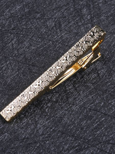 LIESHANG | Business Quality Elegant Auspicious Patterned Tie Clip