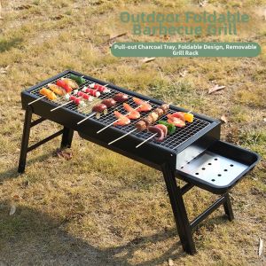 Smokeless Portable Charcoal BBQ Grill