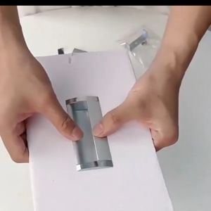 IGD || Hidden Silver Cabinet Pulls Aluminum Alloy Embedded Cabinet Door Handle