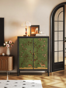 MEISD | Artistic Antique-style Steel Bookcase Low Cabinet