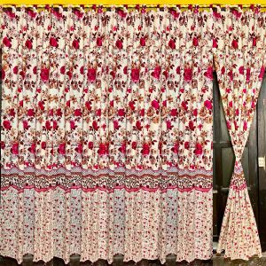 Gorden tali perekat pintu dan jendela motif model poni rumbai ukuran tinggi 2 meter