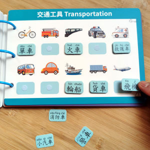 Traditional Chinese Card Antonym Primary School Students Children Little Kids Enlightenment Word Recognition Children Literacy Baby Large Class Hong Kong