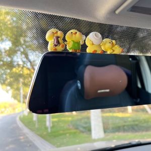 Creative Chicken Car Decorations New 2025 Model Automobile Dashboard Rearview Mirror Screen Doll Accessories Car Ornaments