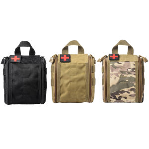 First Aid Pouch Portable Emergency Medicine Storage Bag Medicine Bag for Car Home Office Travel Camping Sports Outdoor
