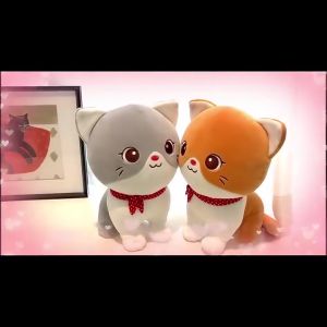 Gấu bông con mèo đeo khăn chấm bi dễ thương siêu mềm mịn (25cm) mẫu mới siêu hot hàng xịn cao cấp loại 1