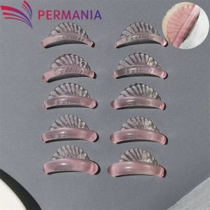 PERMANIA 5 Đôi Silicone Laminating Eyelash Lifting Kit Có Thể Tái Sử Dụng Dụng Cụ Uốn Mi 3D Dạng Que Uốn Mi Phụ Kiện XS-S-M-L-XL Kích Cỡ Hồng/Xanh